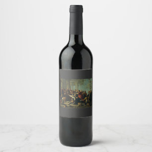 Saint Anthony of Padua by Willem van Herp Wine Label