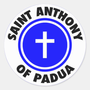 Saint Anthony of Padua Classic Round Sticker