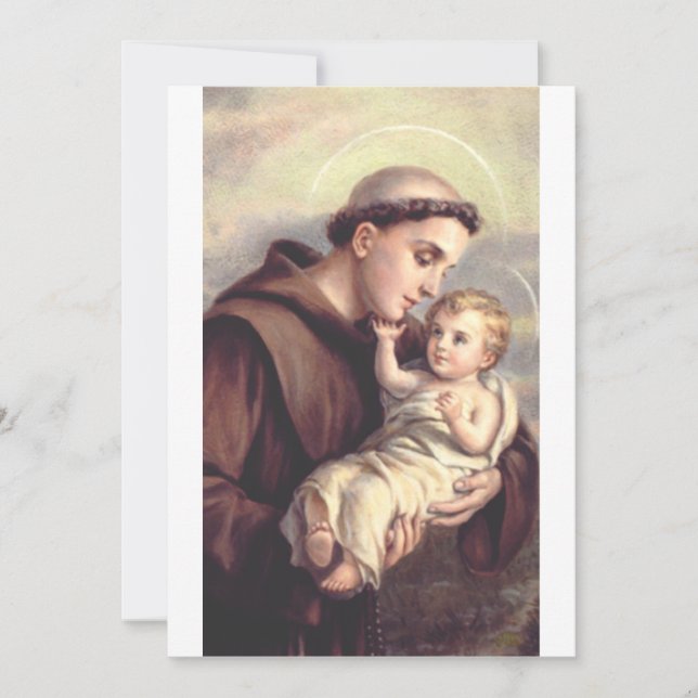 Saint Anthony of Padua Thank You Card (Front)