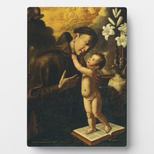 Saint Anthony of Padua with Baby Jesus Plaque