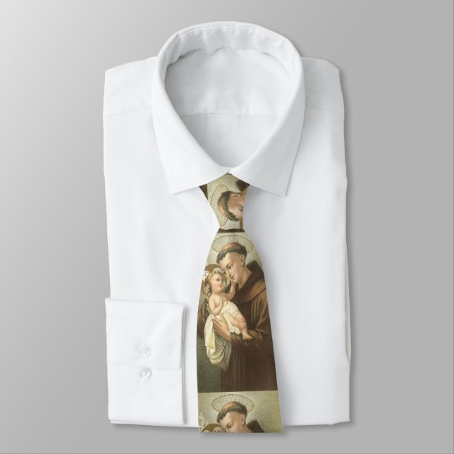 Saint Anthony of Padua with Baby Jesus Tie (Tied)
