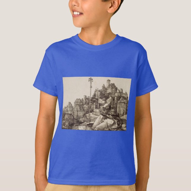 Saint Anthony Reading by Albrecht Durer T-Shirt (Front)