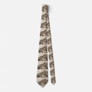 Saint Anthony Reading by Albrecht Durer Tie