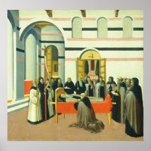 Saint Anthony - Sano di Pietro Fine Art Poster