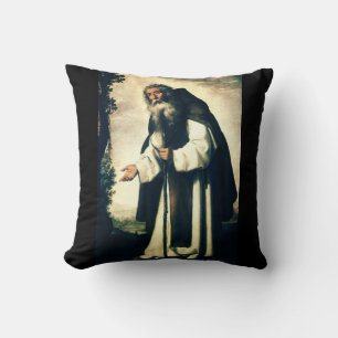 Saint Anthony the Anchorite Throw Pillow