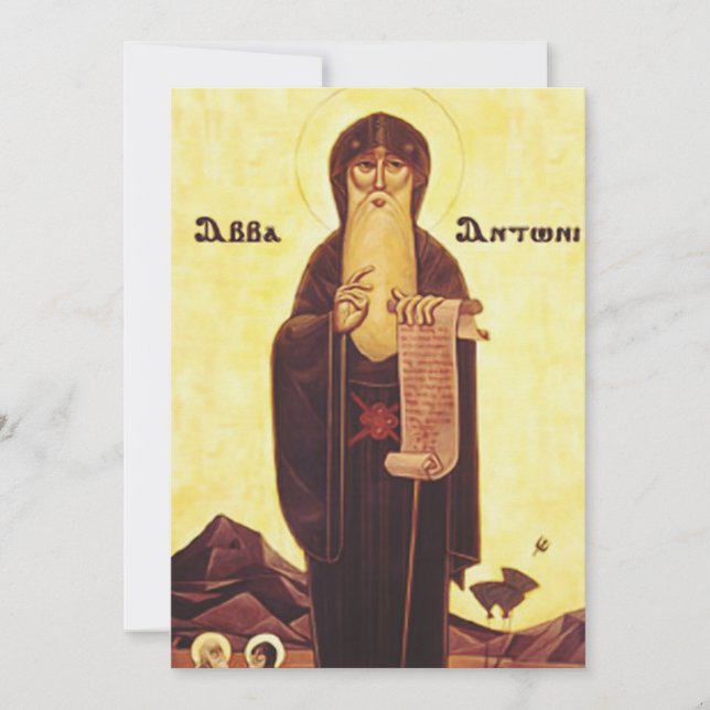 Saint Anthony the Great Holiday Card (Front)