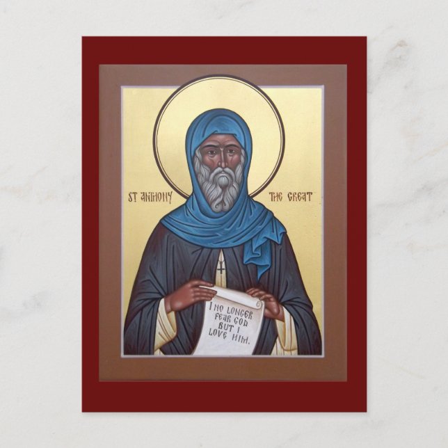 Saint Antoine la Grande Carte de Prière (Devant)