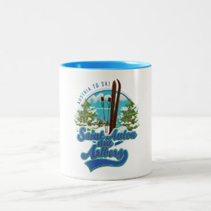 Saint Anton am Arlberg Austria Ski logo Two-Tone Coffee Mug
