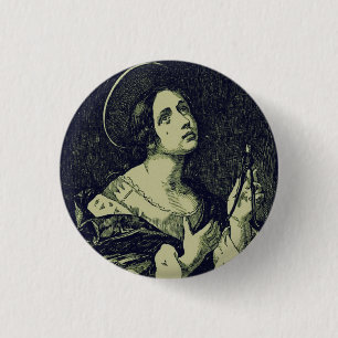Saint Apollonia Virgin and Martyr 1 Inch Round Button