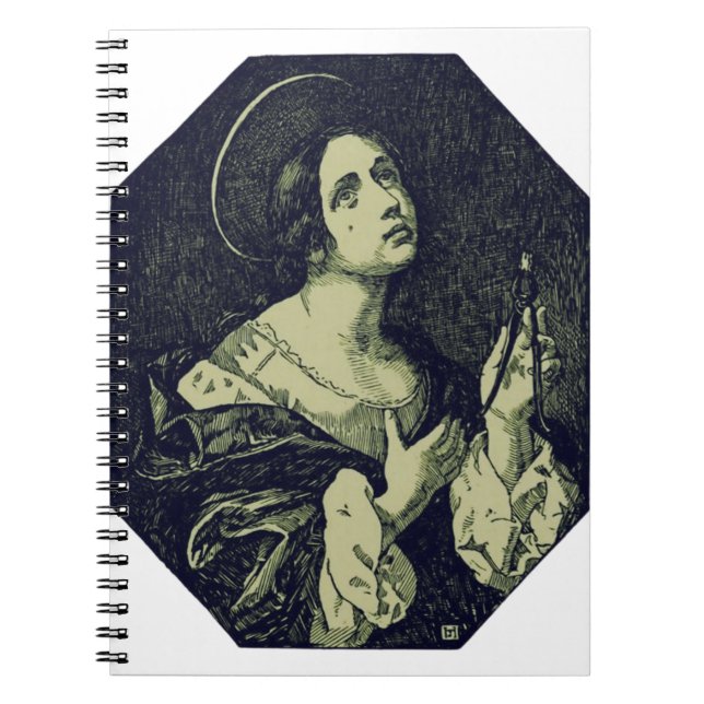 Saint Apollonia Virgin and Martyr Classical Art Notebook (Front)