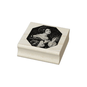 Saint Apollonia Virgin and Martyr Rubber Stamp