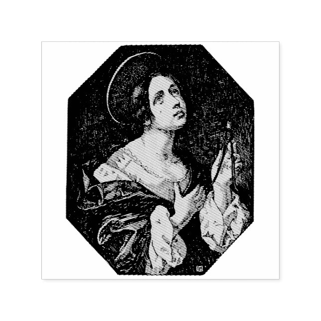 Saint Apollonia Virgin and Martyr Self-inking Stamp (Design)