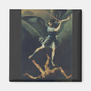 Saint Archangel Michael defeats the devil Magnet