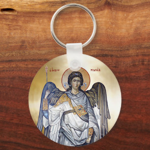 Saint Archangels Michael and Gabriel Keychain