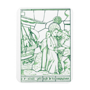 Saint Armel Holy man from Brittany Magnet