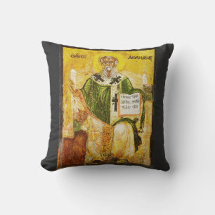 Saint Athanasius of Alexandria  Throw Pillow