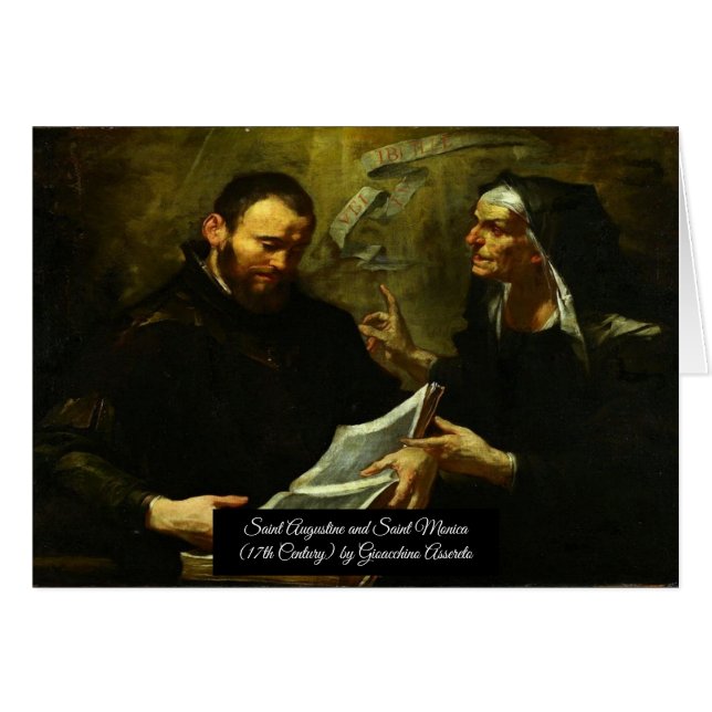 Saint Augustin et Saint Monica (Devant horizontal)