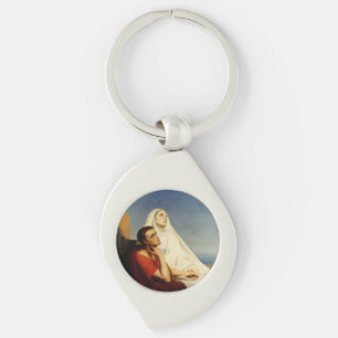 Saint Augustine and Saint Monica Keychain