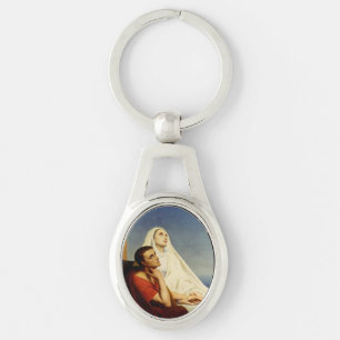 Saint Augustine and Saint Monica Keychain