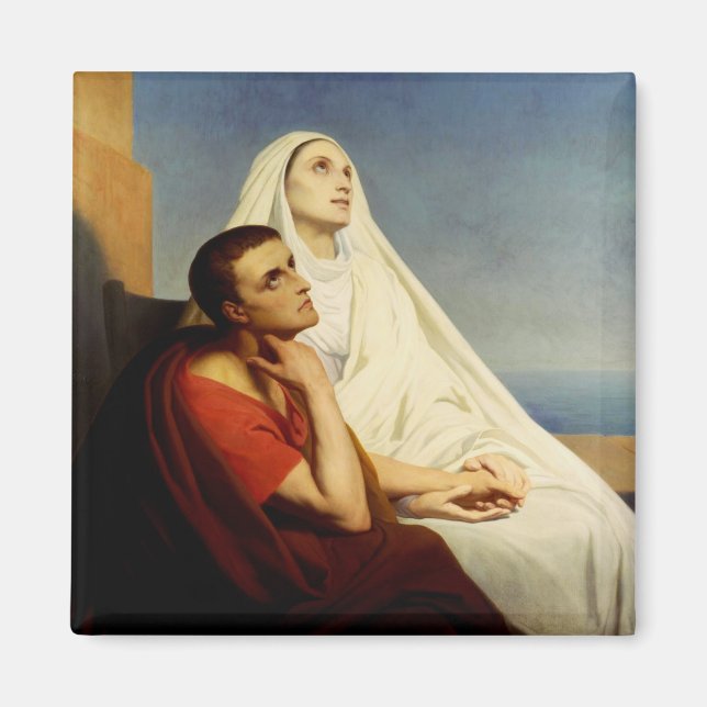 Saint Augustine and Saint Monica Magnet (Front)