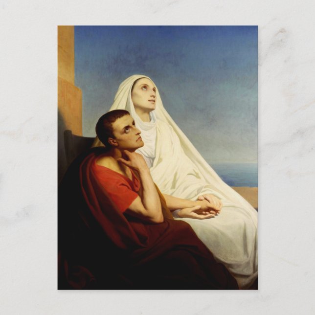 Saint Augustine and Saint Monica Postcard (Front)