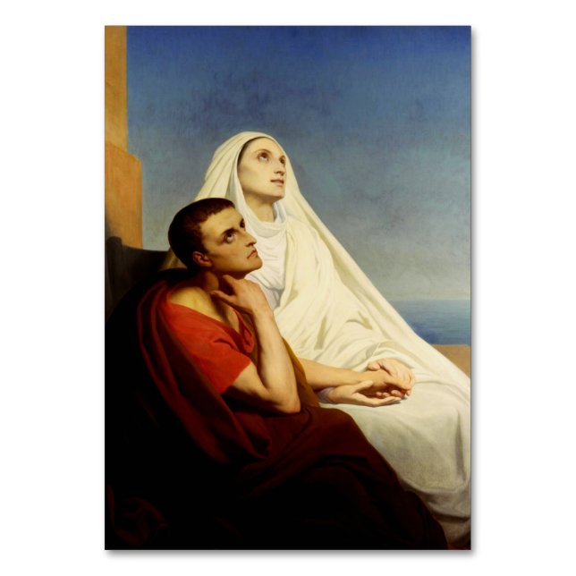 Saint Augustine and Saint Monica Table Number (Front)