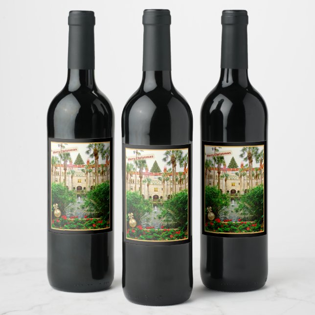 Saint Augustine Florida Lightner Museum & Gardens Wine Label (Bottles)