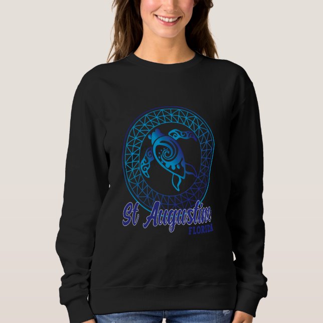 Saint Augustine Florida Souvenirs Save Sea Turtles Sweatshirt (Front)