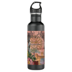 saint augustine florida travel antique art 710 ml water bottle