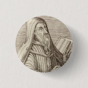 Saint Augustine of Hippo Doctor of the Church 1 Inch Round Button