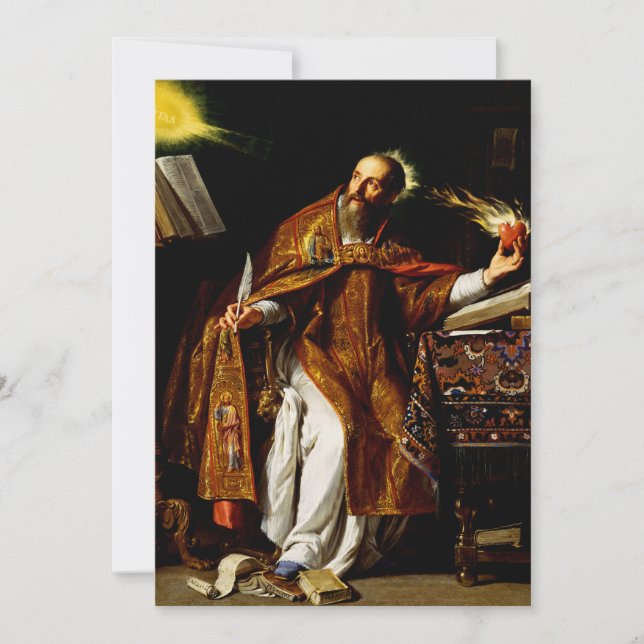 Saint Augustine of Hippo Invitation (Front)