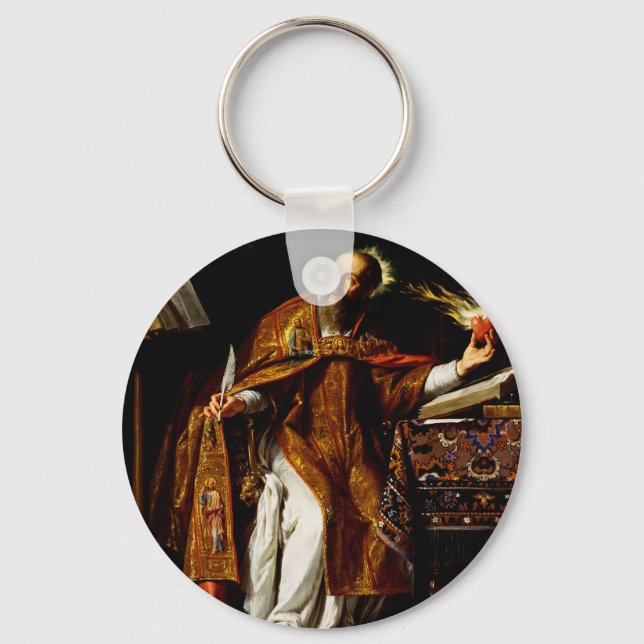 Saint Augustine of Hippo Keychain (Front)