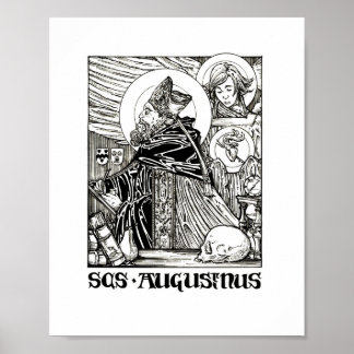 Saint Augustine of Hippo Poster