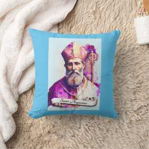 Saint Augustine of Hippo Throw Pillow