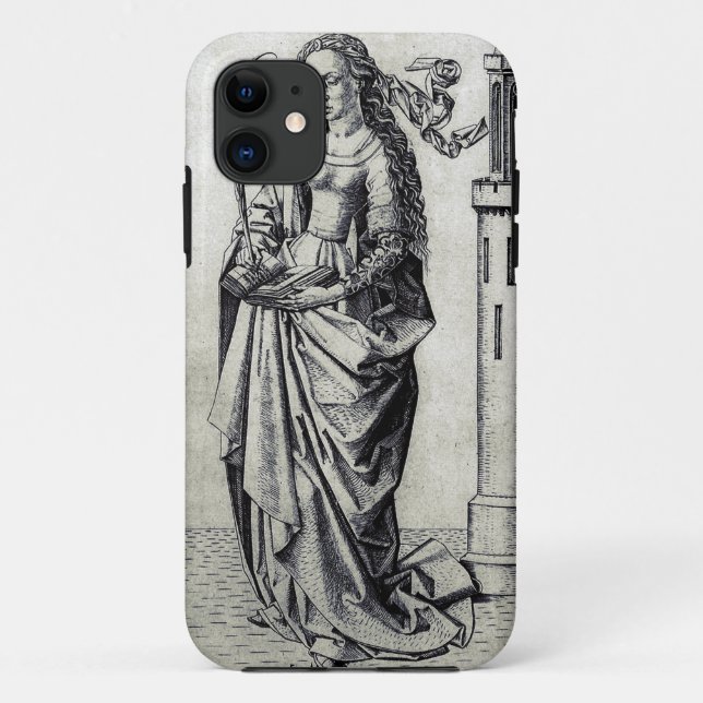 Saint Barbara and her tower Case-Mate iPhone Case (Back)