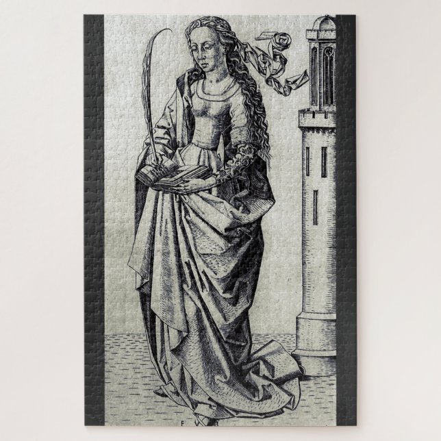 Saint Barbara and her tower Jigsaw Puzzle (Vertical)