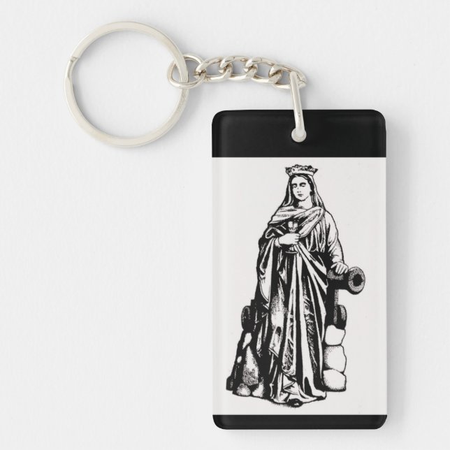 Saint Barbara avec chalice et canon (Devant)
