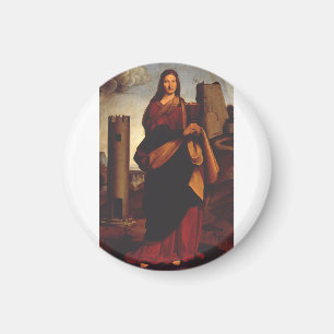 Saint Barbara by Giovanni Antonio Boltraffio Magnet