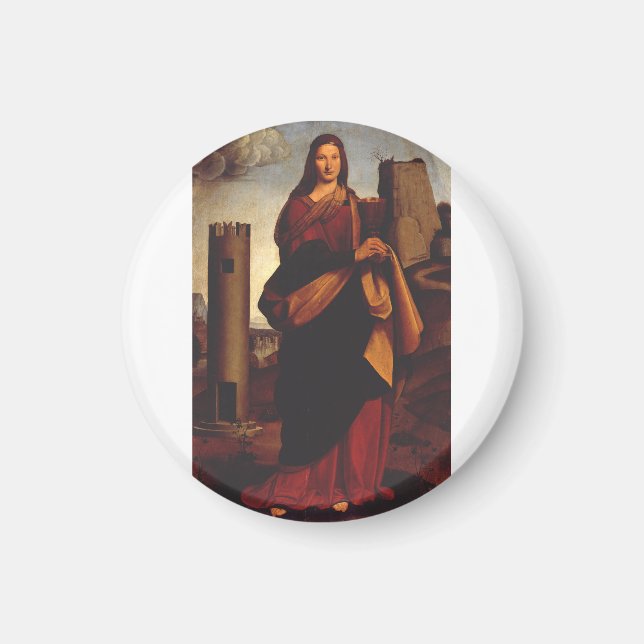 Saint Barbara by Giovanni Antonio Boltraffio Magnet (Front)