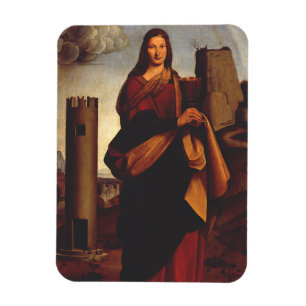 Saint Barbara by Giovanni Antonio Boltraffio Magnet