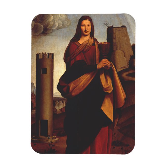 Saint Barbara by Giovanni Antonio Boltraffio Magnet (Vertical)