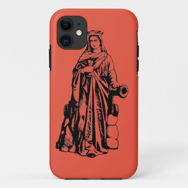 Saint Barbara Virgin and martyr Case-Mate iPhone Case (Back)