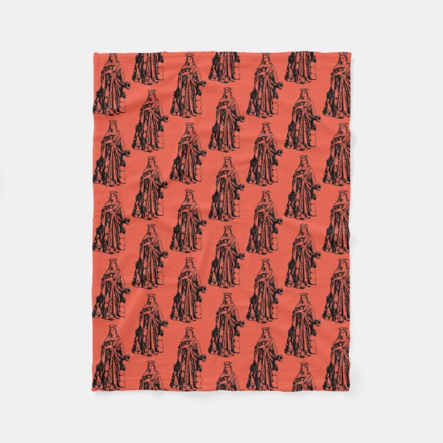 Saint Barbara Virgin and martyr Fleece Blanket (Front)