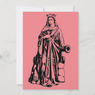 Saint Barbara Virgin and martyr Invitation