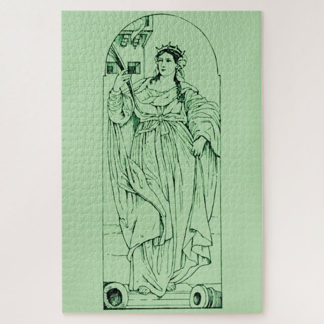 Saint Barbara Virgin and martyr Jigsaw Puzzle (Vertical)