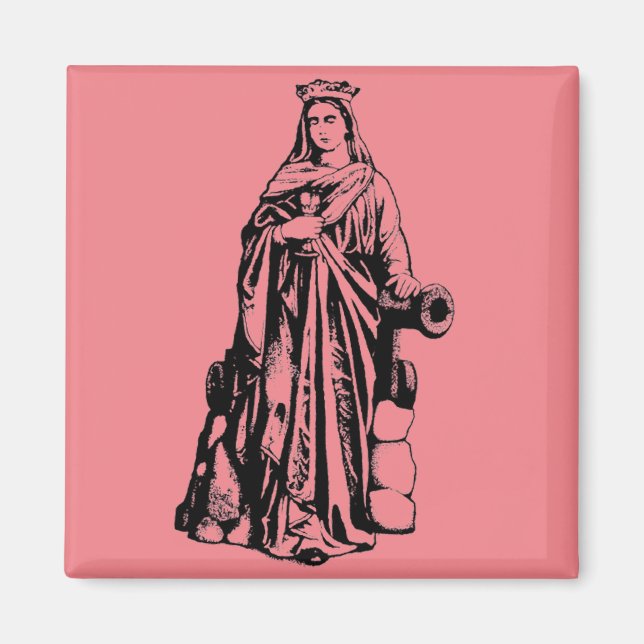 Saint Barbara Virgin and martyr Magnet (Front)