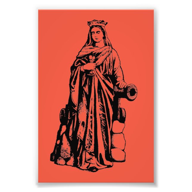 Saint Barbara Virgin and martyr Photo Print (Front)