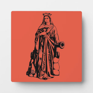 Saint Barbara Virgin and martyr Plaque