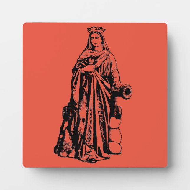 Saint Barbara Virgin and martyr Plaque (Front)