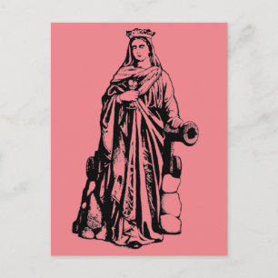 Saint Barbara Virgin and martyr Postcard